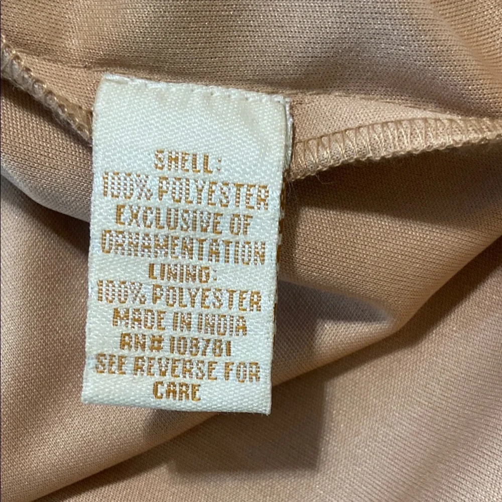 Elegant Sequined Dress in Champagne Gold - Picture 11 of 14